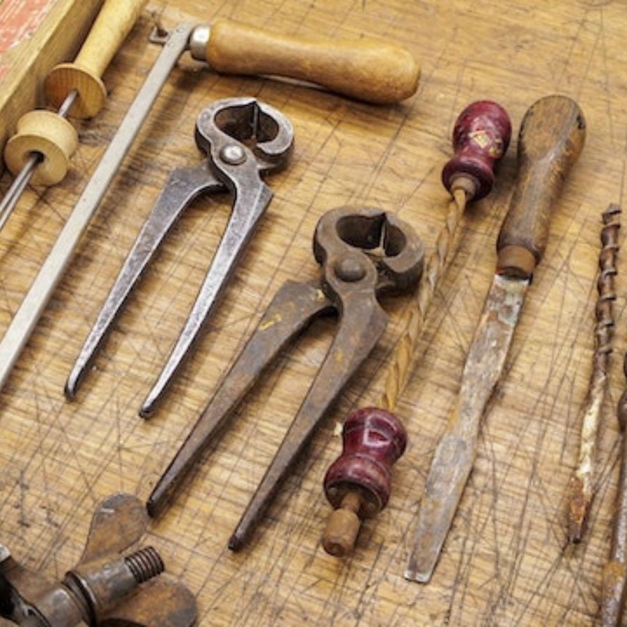 rusty tools