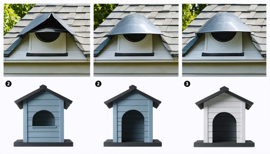 DIY installation process of adding a roof vent to pet housing