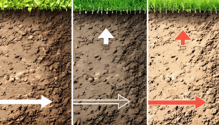 Sequential images showing the stages of proper shed site excavation