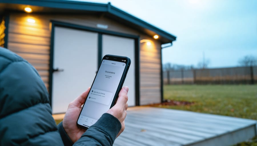 Demonstration of smart lighting control through mobile application interface