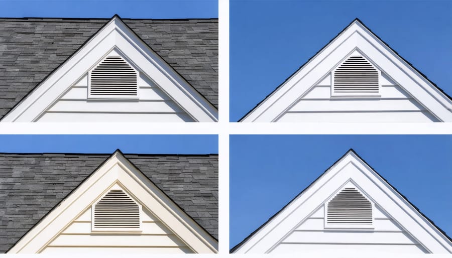 Installation steps for mounting a gable vent in a shed