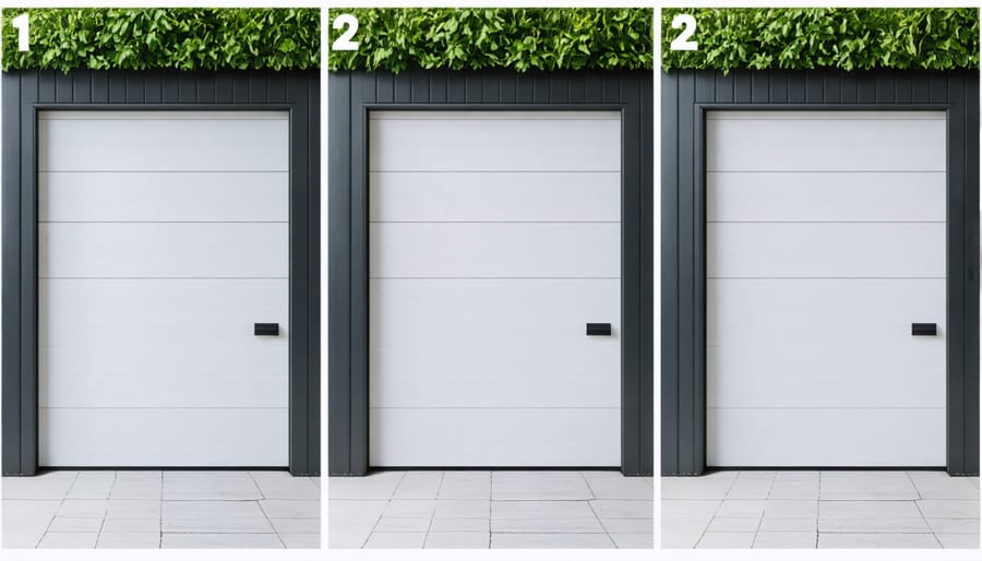 Installation steps of a 3-point locking system on wooden shed door
