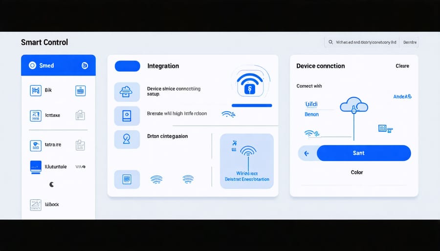 Digital control panel interface for smart shed automation system