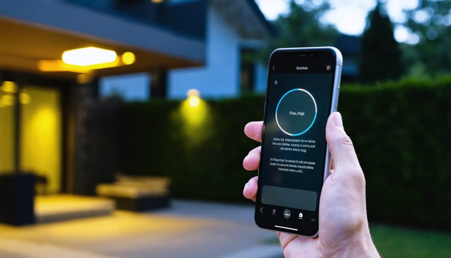 Screenshot of smartphone app showing smart switch controls and automation settings