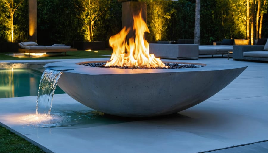 Fire Meets Water: Create a Stunning Backyard Water Feature That Glows