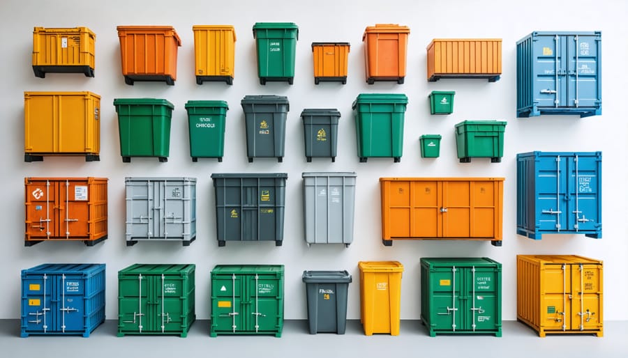 Eco-friendly storage containers manufactured from recycled plastic materials