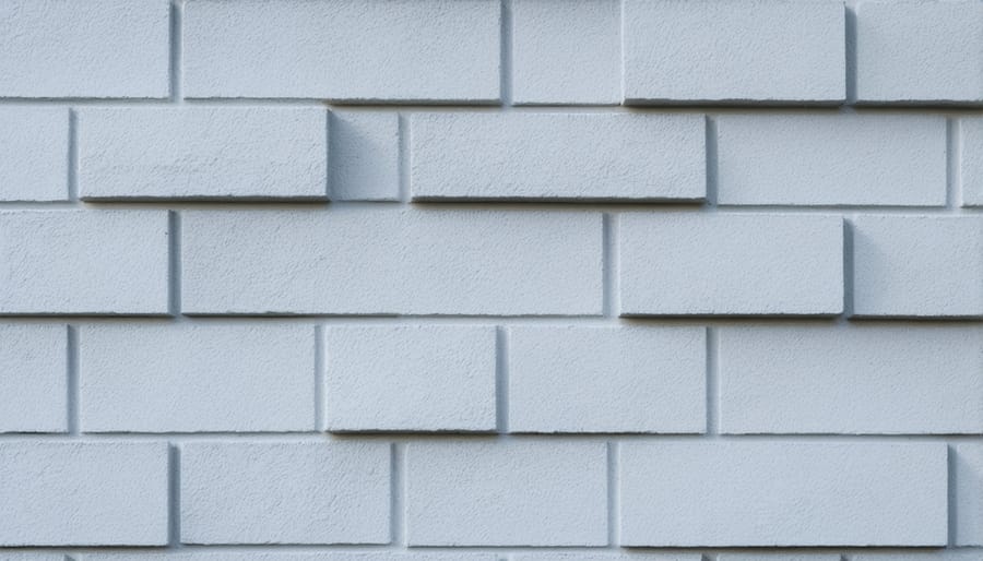 Detailed view of composite wall panel being attached to framework with proper hardware