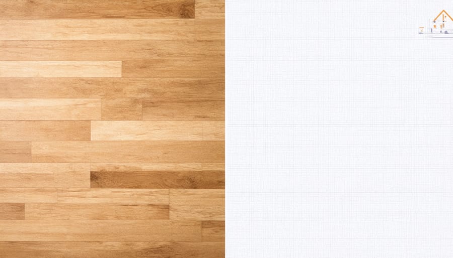 Demonstration of correct cleaning methods for engineered flooring using appropriate tools and cleaning solutions