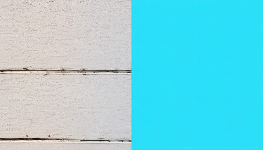 Side-by-side comparison of protected and rusted metal surfaces