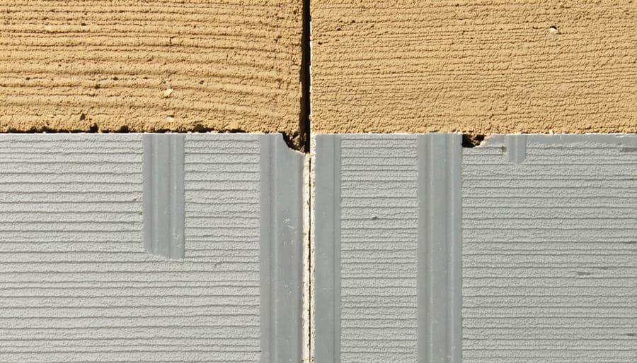 Sequential images showing proper foundation preparation steps for modular shed installation