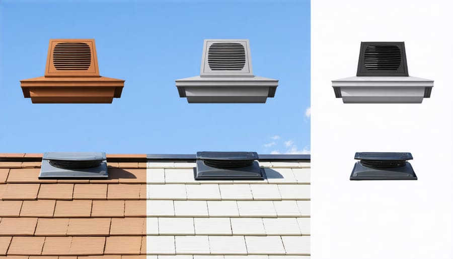 Comparison of different shed roof ventilation components and their installation locations