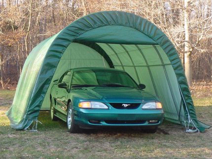 Rhino 12x20x8 Portable Storage Building Shelter (Round)