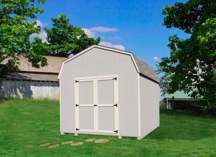 Little Cottage Value Gambrel Wood Storage Shed Kit (with 6' Sidewalls)