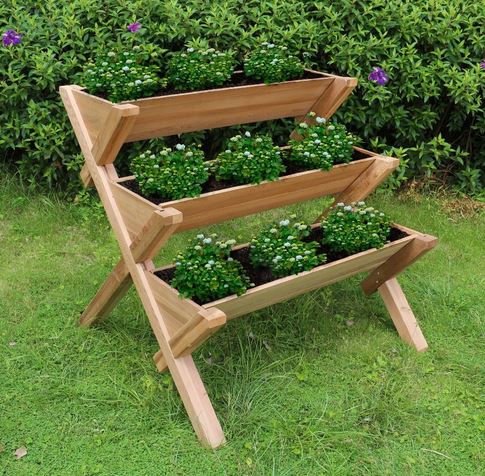 Northbeam 3 Tier Western Red Cedar Planter