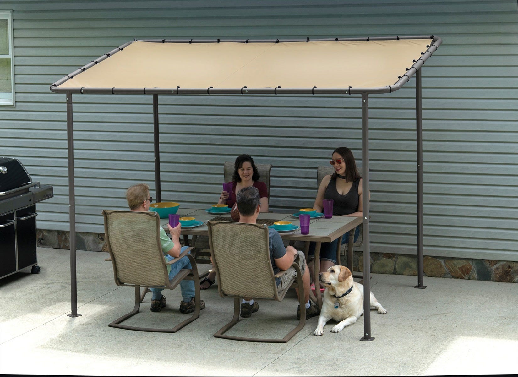 Shelterlogic 10x6 Solano Gazebo Canopy Tan Cover