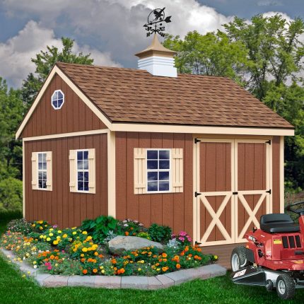 Best Barns Easton 12' Wood Storage Shed Kit