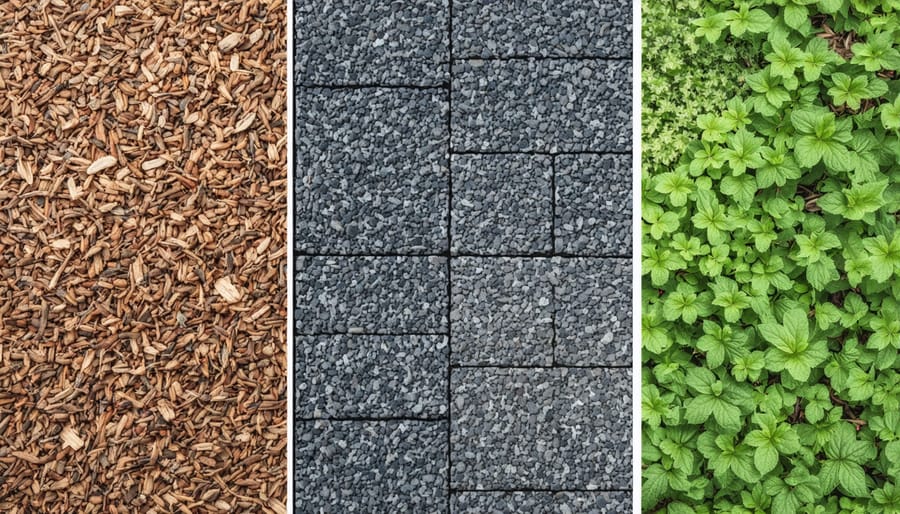 Side-by-side comparison of sound-dampening ground cover options
