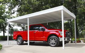 Arrow Freestanding Carport/Patio Cover, 10x20, Hot Dipped Galvanized Steel with Vinyl Coating, Eggshell Finish, Flat Roof