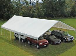 Shelterlogic 30x50 canopy 2 3 8 frame white cover fr rated
