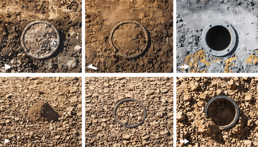 Step-by-step installation process of an underground rain harvesting tank