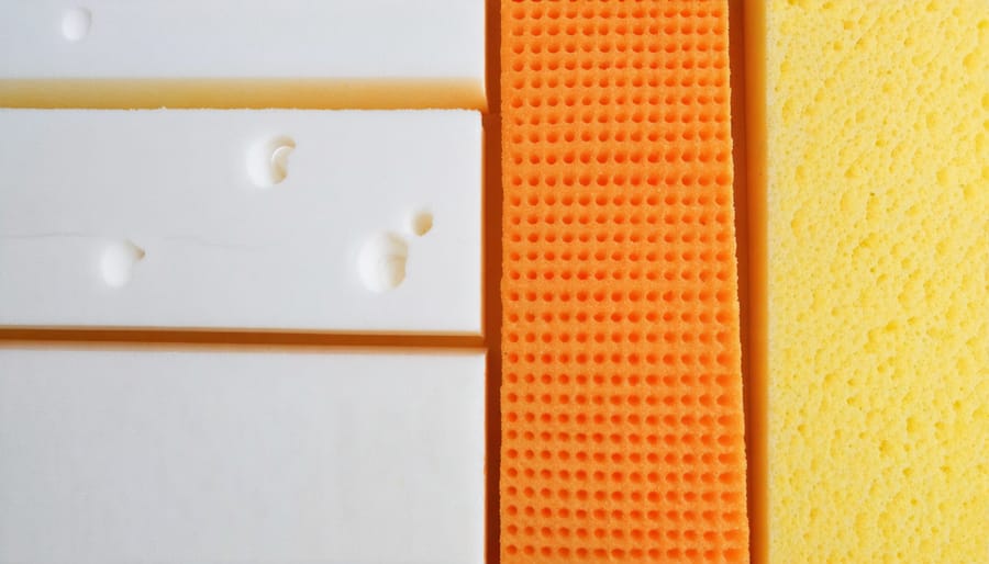 Comparison of three common shed roof insulation materials: rigid foam, fiberglass batts, and reflective foil