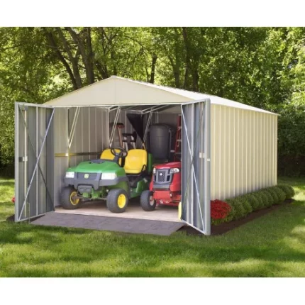 Arrow Commander Eggshell Steel Storage Building - 4 Sizes Available
