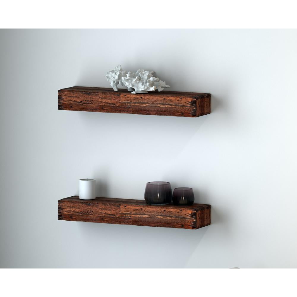 Northbeam 48” Distressed Floating Shelves (2 Pcs)