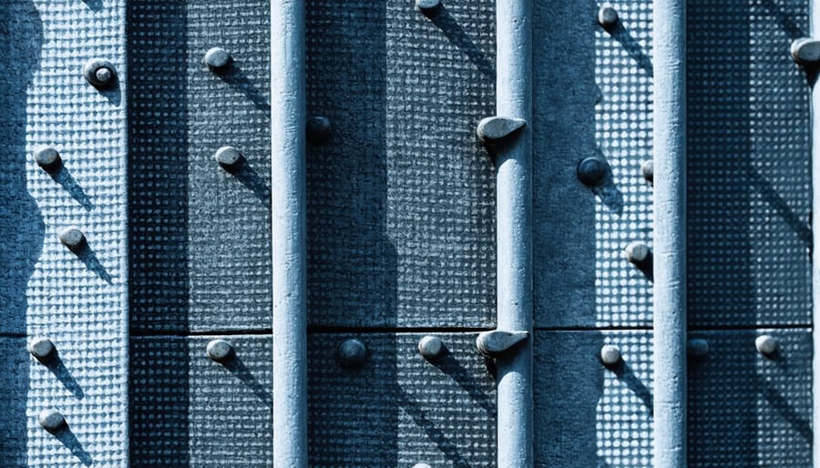 Security fence anti-climb features demonstrating different deterrent methods