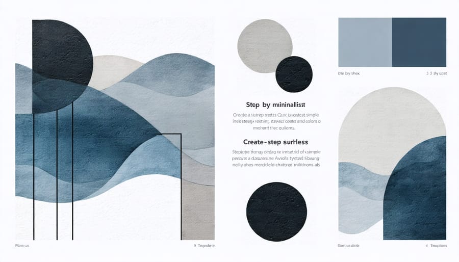 Four-panel image showing key steps in preparing an epoxy surface for UV protection application