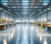 A brightly lit workshop featuring modern LED lighting solutions, including high bay lights and LED strips, demonstrating effective and energy-efficient illumination for optimal workspace productivity.