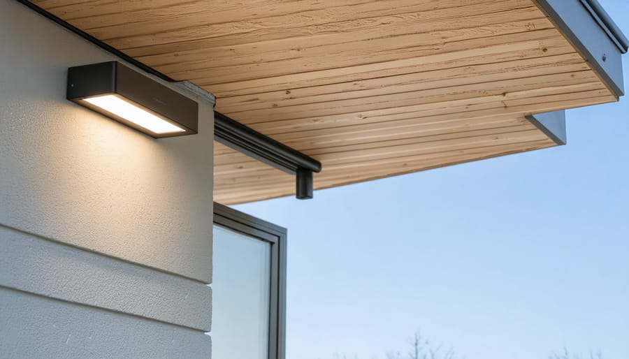 Installation steps for mounting and connecting a Z-Wave outdoor light fixture