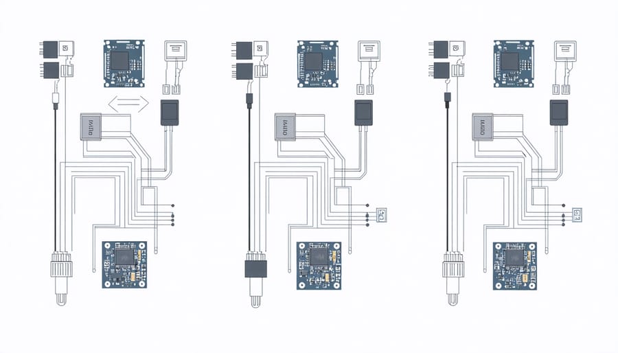 Installation diagram for smart shed edge computing components and wiring
