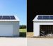 A split image showcasing the difference between a clean, well-ventilated shed with solar-powered vents and a damp, moldy storage space, illustrating the benefits of solar ventilation systems.