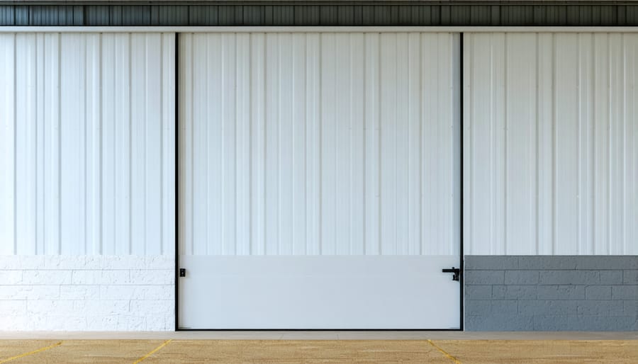 Installation process of soundproofing materials on shed wall showing multiple layers