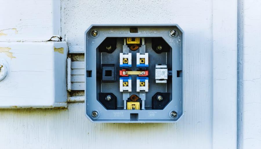 Weather-sealed electrical junction box with professional installation features